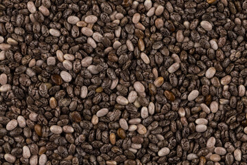 Chia seeds closeup