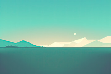 landscape with mountains