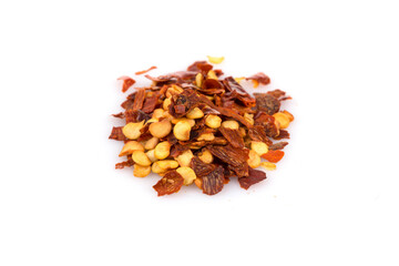 Pile of a crushed red pepper