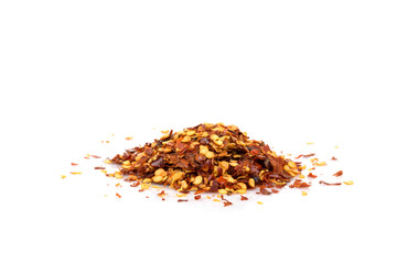 Pile of a crushed red pepper