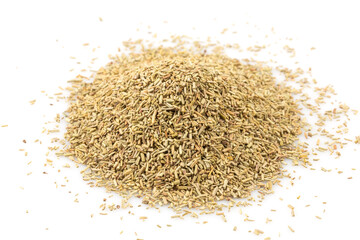 Rosemary spice herb closeup on white