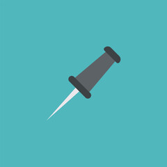 Vector illustration of office pin icon.