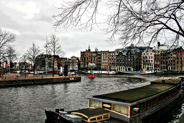 Fototapeta na wymiar Ciudad de Amsterdam