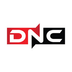 DNC Monogram Initial Letters Logo Design