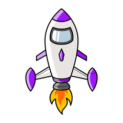 Space rocket start up launch symbol innovation development technology