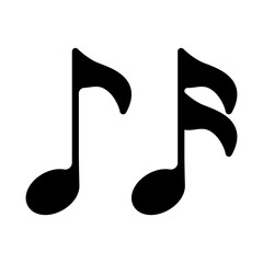 Music notes vector set. Icons of various musical notes vector. Music symbols vector set. Solfeggio vector icon. Melody symbols.