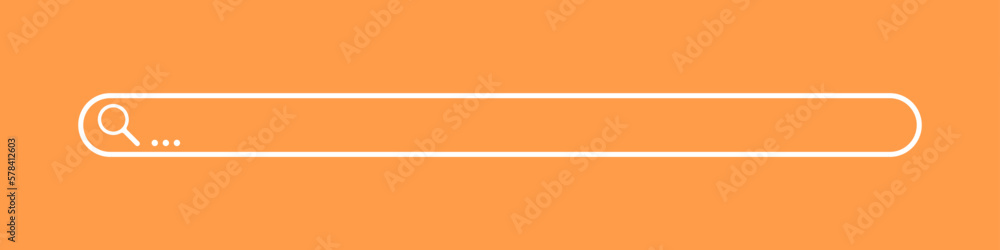 Poster search bar vector. search line vector icon for web pages and sites vector. a fashionable tape for se