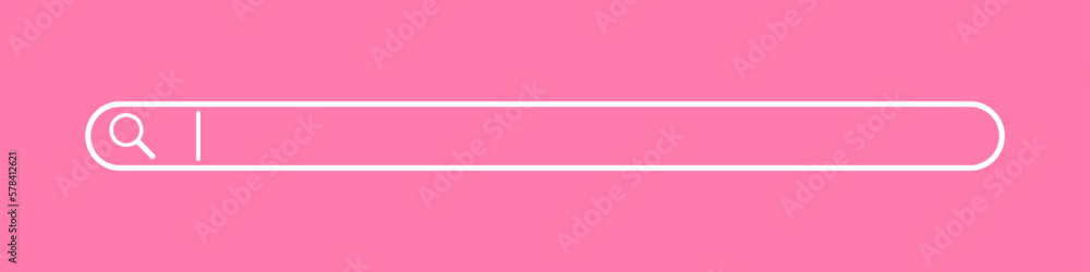 Poster search bar vector. search line vector icon for web pages and sites vector. a fashionable tape for se