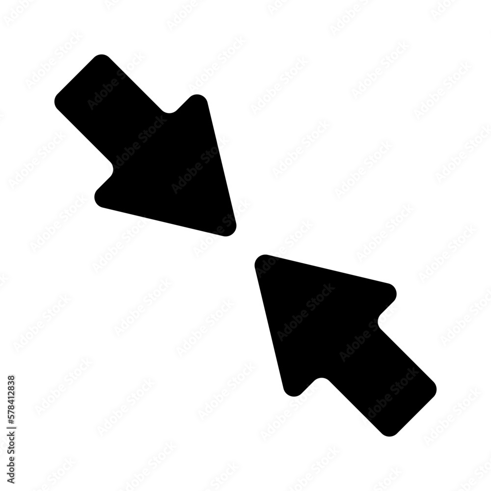 Poster arrow to arrow vector. two black arrows vector.
