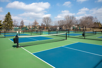 Blue and Green Pickleball Court Complex