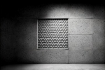 Background of gray abstract cement wall diamond plate, interior texture for display products. illustration