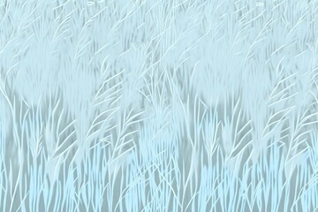 Abstract blue color grass background. Colored background. Generative AI
