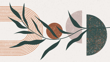 Boho Background in natural colors. © Kristina