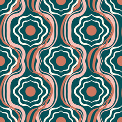 modern pattern with flowers