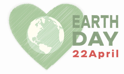 Earth Day. Ecology concept poster, card, background, vector EPS 10