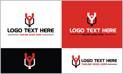 Y Abstract Alphabet Letter Logo Design Set