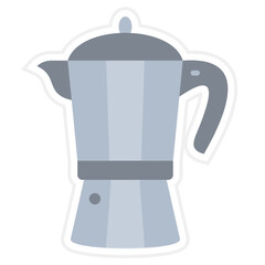 Coffee Maker Sticker Icon
