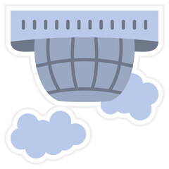 Smoke Detector Sticker Icon