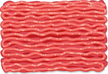 vector minced meat. ground raw meat