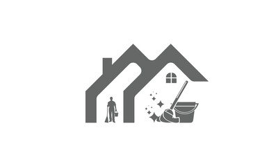 House Cleaning Logo, Cleaning Service Logo