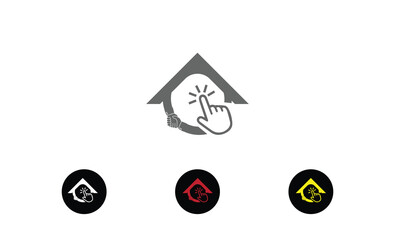 Click House Logo Template Design Vector