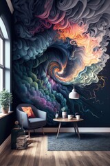 mural wallpaper  Generative AI 2