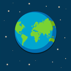 Planet Earth. Stars. Space. 