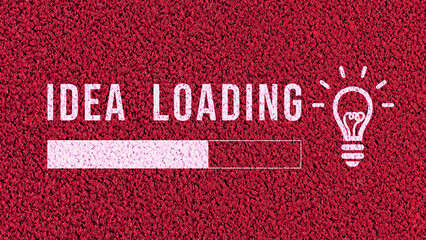 Fototapeta na wymiar Idea loading concept with hyperspace suitable for business presentation progress bar loading success, Creative idea loading concept