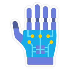 Hand Sticker Icon