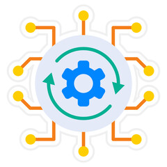 Process Sticker Icon