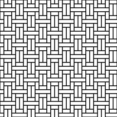 Seamless geometric pattern in oriental style black and white. EPS10