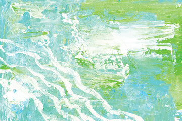 abstract blue and green watercolor hand painted background