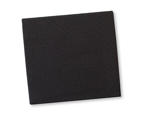 black napkin isolated - obrazy, fototapety, plakaty