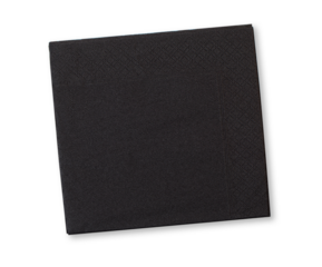 black napkin isolated
