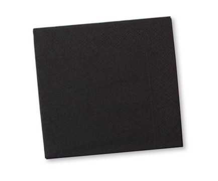 black napkin isolated