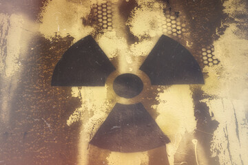 Nuclear - Radioactive - Atom - Symbol - Hintergrund
