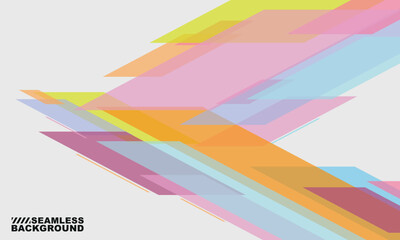 Obraz premium COLORFUL GEOMETRIC SHAPES SEAMLESS BACKGROUND
