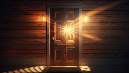 Beautifull old wooden front door