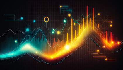 An impressive financial performance chart showing the economic growth of a thriving business - ai generated.