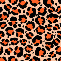 Fototapeta na wymiar Colorful leopard seamless pattern. Fashion stylish texture. Wild skin vector backdrop