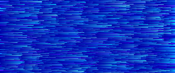 Futuristic neon blue glitch background. Glitched noise geometric tech lines.