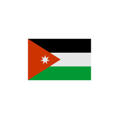 Naklejka premium Jordan flags icon set, Jordan independence day icon set vector sign symbol