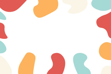 Abstract shapes, hand-drawn background. Vector illustration.	