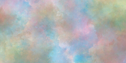 Abstract colorful and grunge watercolor texture background with watercolor splashes, Creative fantasy colorful aquarelle paper textured with space for text, color dissolve Brushed Painted watercolor.	