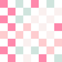 Colorful pastel checkerboard pattern background.	
