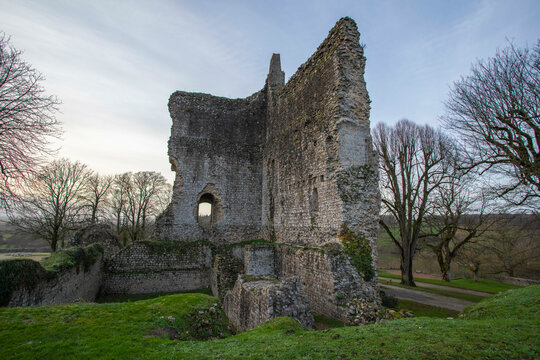 castle of Domfront-en-Poiraie, department of l'orne, France, Europe