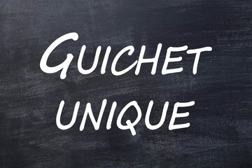 Guichet unique tableau