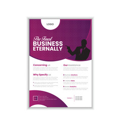 Corporate business flyer template design set with blue, orange, red and yellow color. marketing, business proposal, promotion, advertise, publication, cover page. new digital marketing flyer