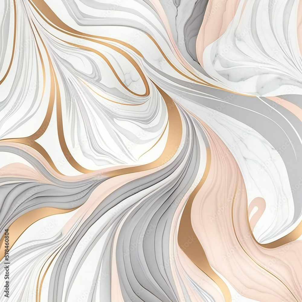 Poster seamless marble pattern with waves