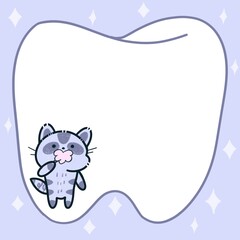 a page in the shape of a tooth. You can use it at school, at university and at work